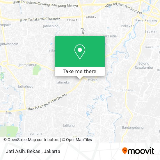 Jati Asih, Bekasi map