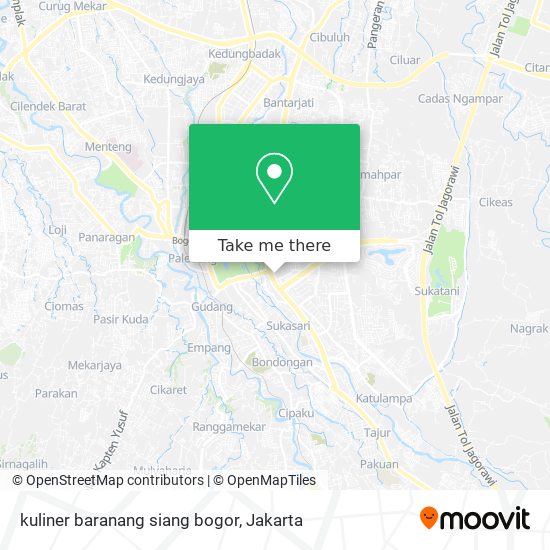 kuliner baranang siang bogor map