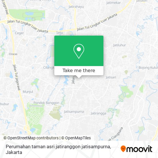 Perumahan taman asri jatiranggon jatisampurna map