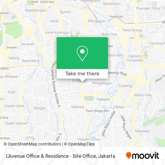 L'Avenue Office & Residence - Site Office map