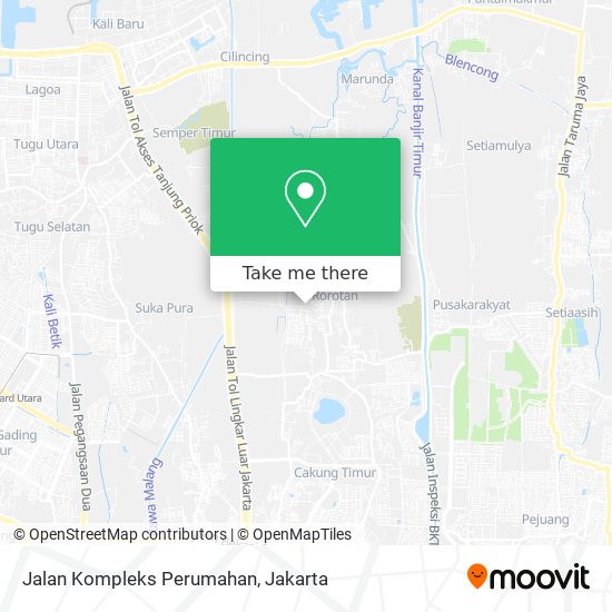 Jalan Kompleks Perumahan map