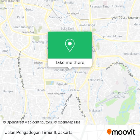 Jalan Pengadegan Timur II map