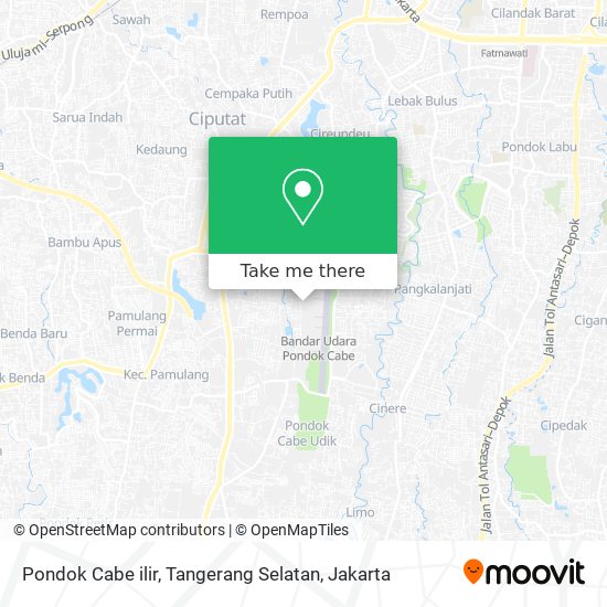 Pondok Cabe ilir, Tangerang Selatan map