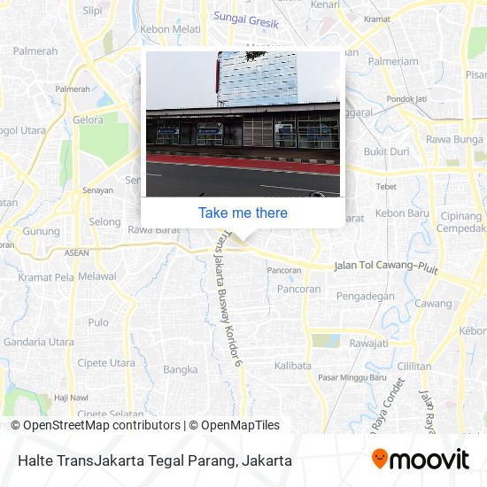 Halte TransJakarta Tegal Parang map