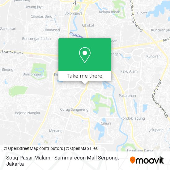 Souq Pasar Malam - Summarecon Mall Serpong map