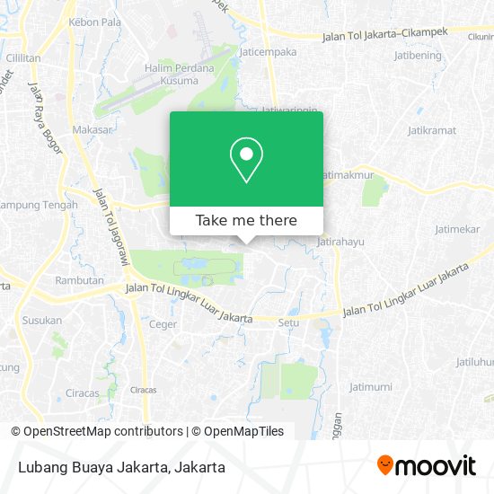 Lubang Buaya Jakarta map