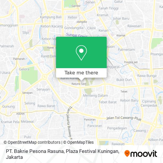 PT. Bakrie Pesona Rasuna, Plaza Festival Kuningan map