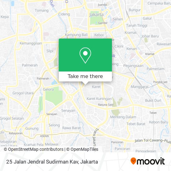 25 Jalan Jendral Sudirman Kav map