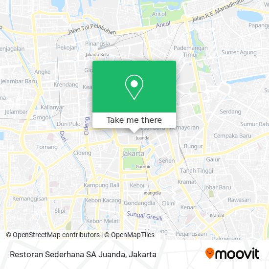 Restoran Sederhana SA Juanda map