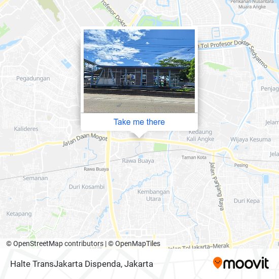 Halte TransJakarta Dispenda map