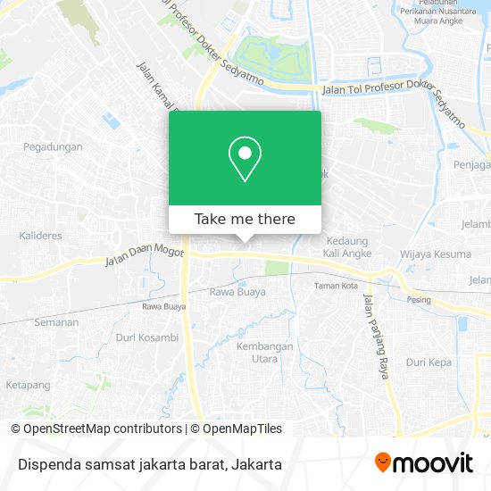 Dispenda samsat jakarta barat map