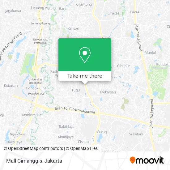 Mall Cimanggis map