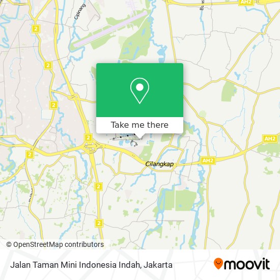 Jalan Taman Mini Indonesia Indah map