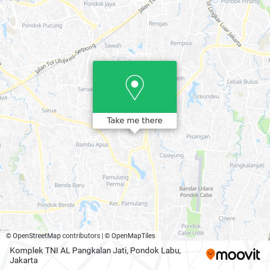 Komplek TNI AL Pangkalan Jati, Pondok Labu map