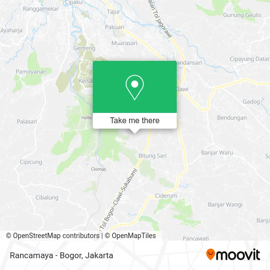 Rancamaya - Bogor map