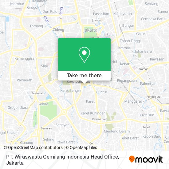 PT. Wiraswasta Gemilang Indonesia-Head Office map