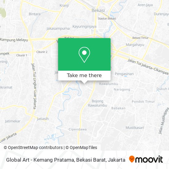 Global Art - Kemang Pratama, Bekasi Barat map
