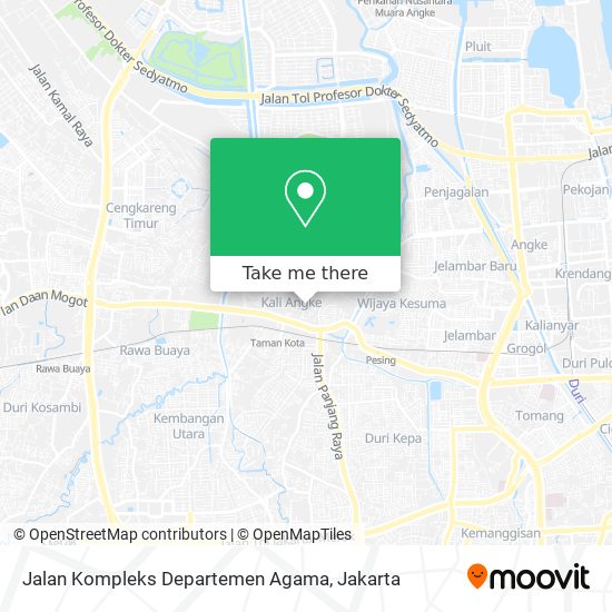 Jalan Kompleks Departemen Agama map