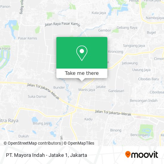 PT. Mayora Indah - Jatake 1 map