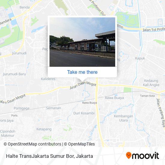 Halte TransJakarta Sumur Bor map