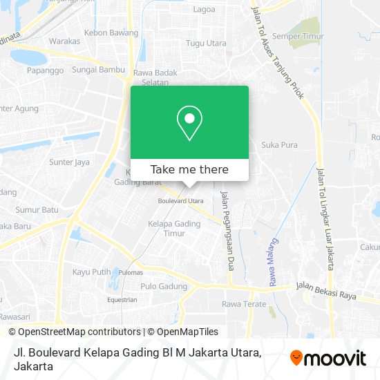Jl. Boulevard Kelapa Gading Bl M Jakarta Utara map