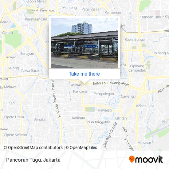 Pancoran Tugu map