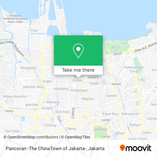 Pancoran -The ChinaTown of Jakarta- map