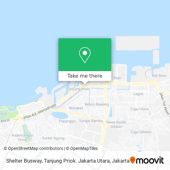 Shelter Busway, Tanjung Priok. Jakarta Utara map