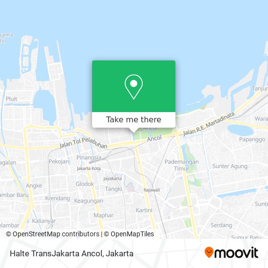 Halte TransJakarta Ancol map