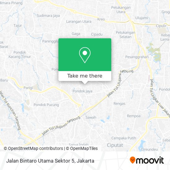 Jalan Bintaro Utama Sektor 5 map