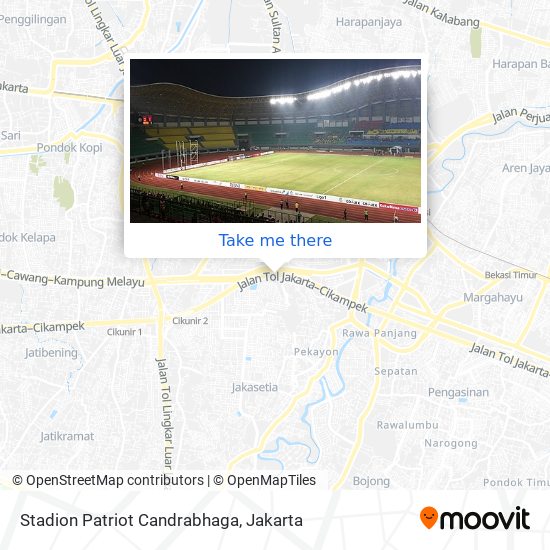 Stadion Patriot Candrabhaga map