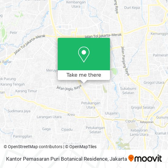 Kantor Pemasaran Puri Botanical Residence map