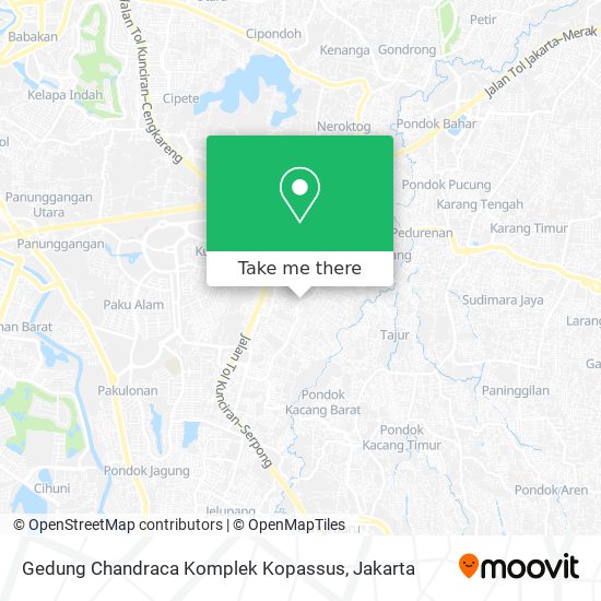 Gedung Chandraca Komplek Kopassus map