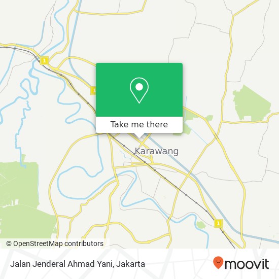 Jalan Jenderal Ahmad Yani map