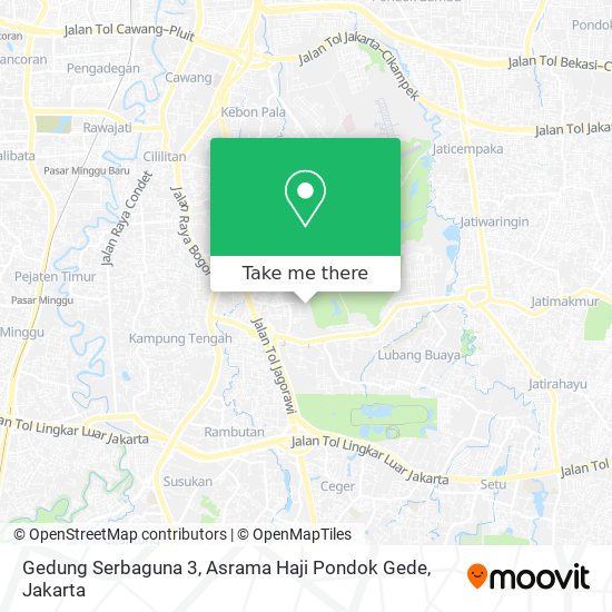 Gedung Serbaguna 3, Asrama Haji Pondok Gede map