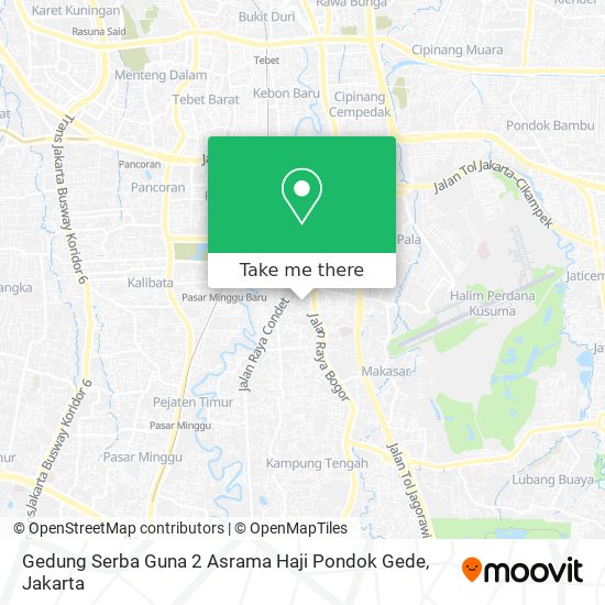 Gedung Serba Guna 2 Asrama Haji Pondok Gede map