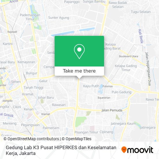 Gedung Lab K3 Pusat HIPERKES dan Keselamatan Kerja map