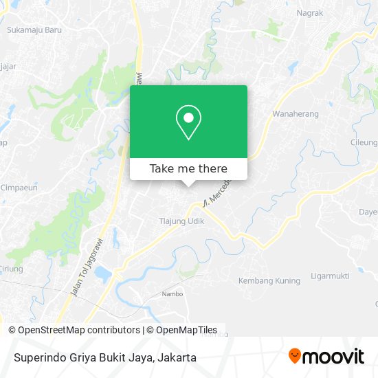 Superindo Griya Bukit Jaya map