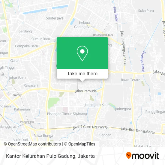 Kantor Kelurahan Pulo Gadung map