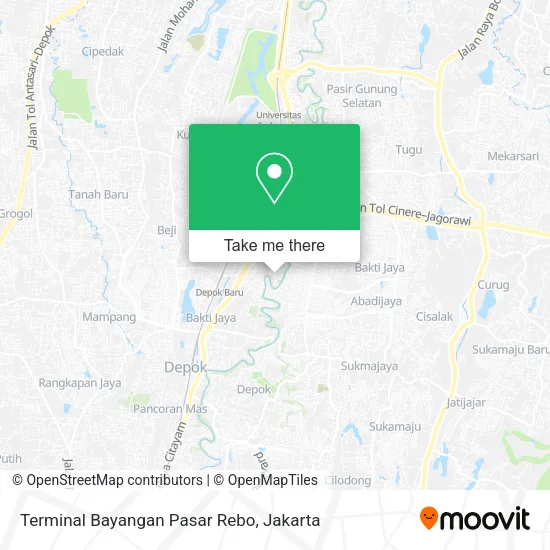 Terminal Bayangan Pasar Rebo map
