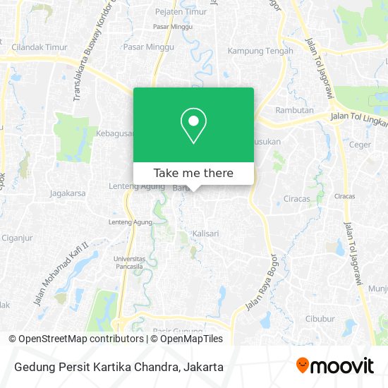 Gedung Persit Kartika Chandra map