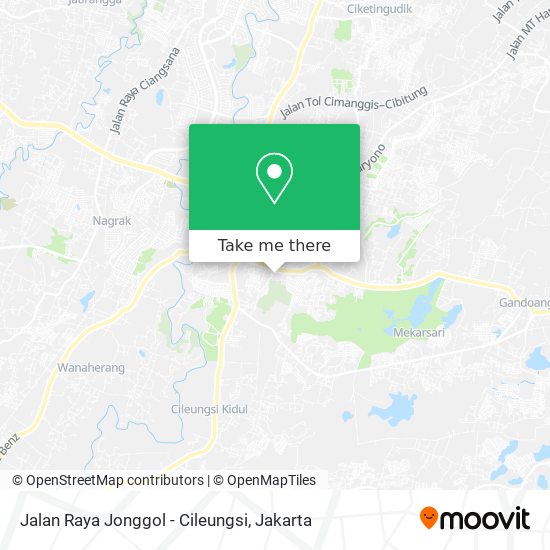 Jalan Raya Jonggol - Cileungsi map