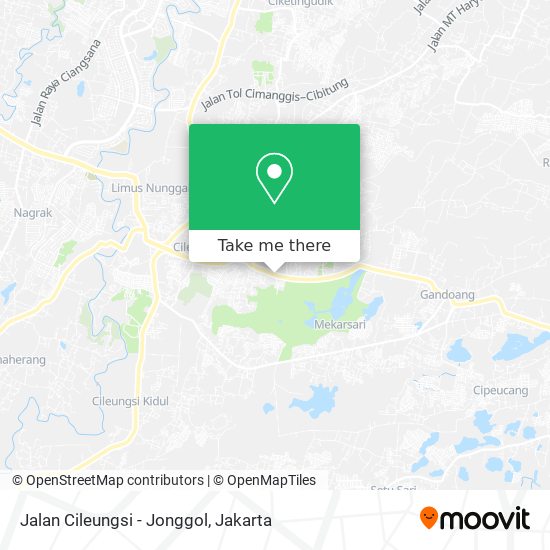 Jalan Cileungsi - Jonggol map