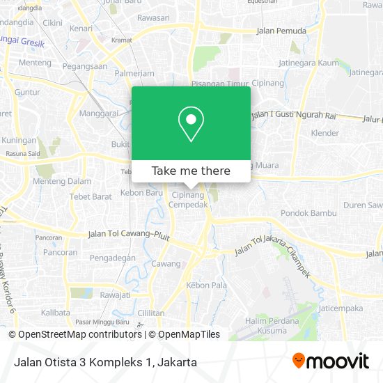 Jalan Otista 3 Kompleks 1 map