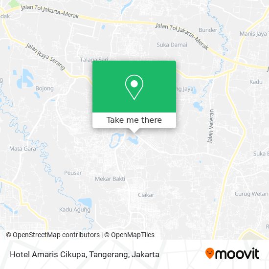 Hotel Amaris Cikupa, Tangerang map
