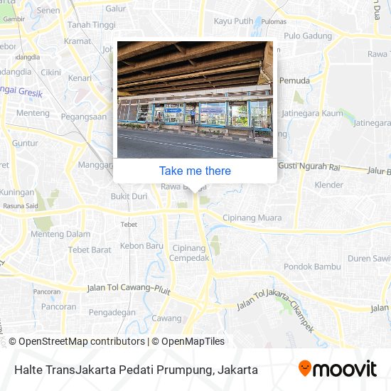 Halte TransJakarta Pedati Prumpung map