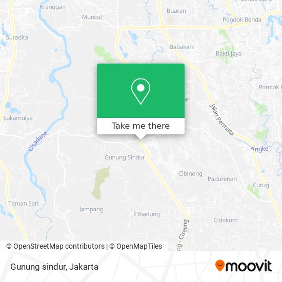 Gunung sindur map