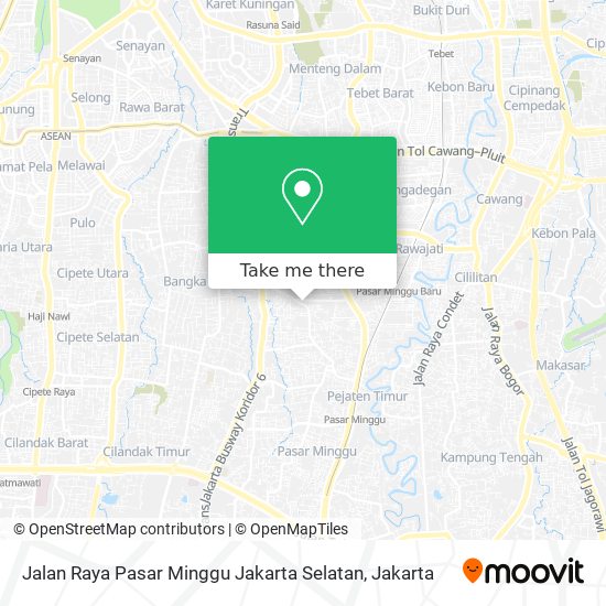 Jalan Raya Pasar Minggu Jakarta Selatan map