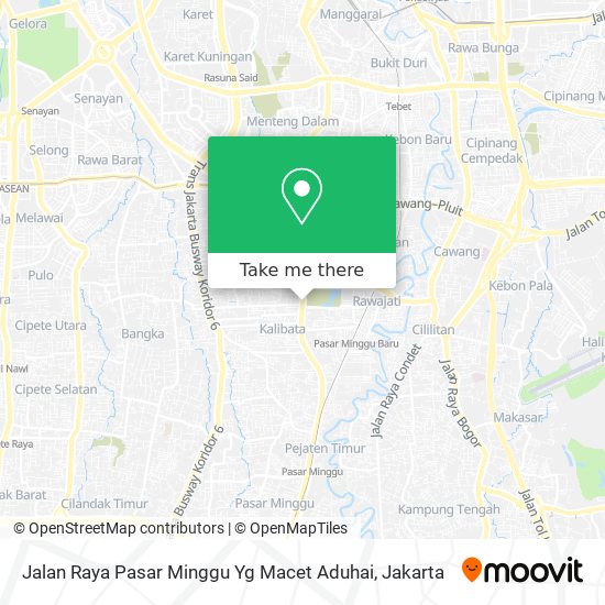 Jalan Raya Pasar Minggu Yg Macet Aduhai map