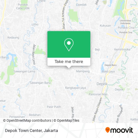 Depok Town Center map